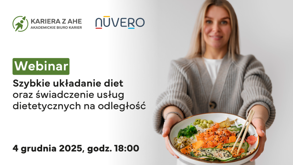 Zapraszamy wszystkich studentów dietetyki na inspirujący webinar!